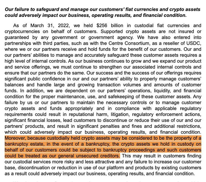 Excerpt from Coinbase's 10Q document. Source: @sophiamzaller via Twitter.