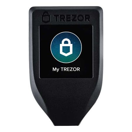 The Trezor Model T hardware crypto wallet by Trezor.